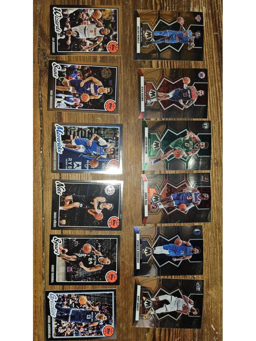 lot of 12 chrome NBA basketball cards. All 2020s. Cards will be the lot shown.